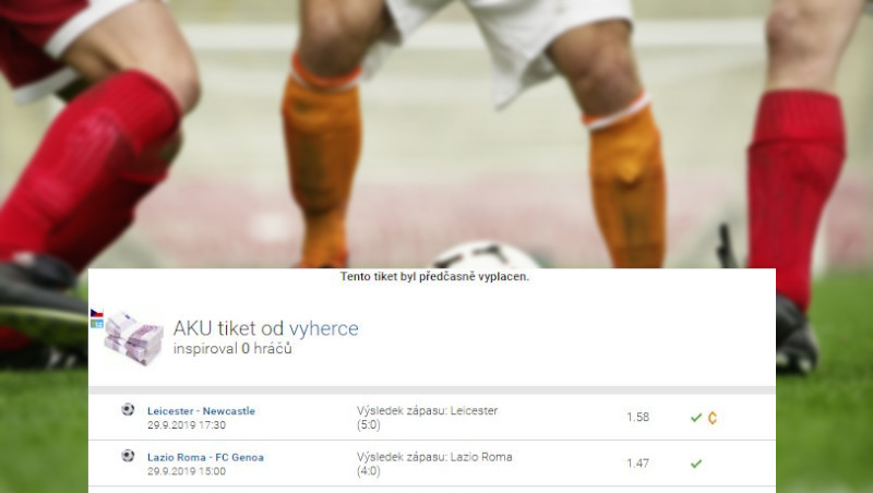 To je POHÁDKA! Sázkař vyhrál 2,8 MEGA s rizikem 19 tisíc a ovládl poslední zářijové Tikety týdne!